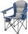 Sweetcrispy Camping Folding Chair, Heavy Duty Support – Foldable Padded Seat with Side Pockets, Cup Holder & Insulated Cooler Bag for Camping, Beach, Fishing, Outdoor Events, Bluegrey