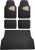FH Group Premium Liners Tall Channel Trimmable All Weather Rubber Full Set Car Floor Mats (Beige) w. Trimmable All-Season Cargo Liner (Black) – Universal Fit for Cars Trucks and SUVs