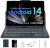 Tablet, Android 14 Tablets 64GB+10(4+6 Expand) GB 512GB Expandable, Octa-Core with WiFi, 8000mAh Battery, 10.1 inch 800MP Camera, Tablet with Keyboard Case, Stylus, Bluetooth (Blue)