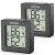 2 Pcs Digital Hygrometer Indoor Thermometer Humidity Meter Room Thermometer with Temperature and Humidity Monitor Mini Hygrometer Thermometer ℉/℃ for Greenhouse Cellar by QPEUIM