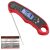 Lonicera Digital Thermometer for Cooking Food and Meat. Waterproof & Instant Read for Kitchen Baking, BBQ. with Foldable Probe, Backlight & Calibration (Red)