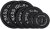 Cast Iron 2-Inch Olympic Weight Plates Set for Strength Training, Barbell Free Weight Plate Set for Weightlifting in Home Gym, Multiple Sizes From 2.5LB to 40LB