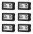 6 Pack Mini Small Digital Hygrometer Thermometer Indoor Temperature and Humidity Meter Gauge with Temp Humidity Sensor Monitor Fahrenheit (℉) for Jars,Home,Room