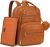 Premium Vegan Leather Diaper Bag Backpack with Waterproof Changing Pad, Reinforced Zippers & Odor-Free, 20 Pockets Pro Organizer, Fits 15.6″ Laptop, Stroller Straps, Baby Bag for Mom, Brown