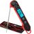 Digital Meat Thermometer for Cooking – Waterproof Instant Read Food Thermometer with Backlight & Calibration, Fast Read, Folding Probe for BBQ, Grill, Candy, Deep Fry, Kitchen, Liquids, Beef(Red)