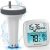 Newentor Pool Thermometer Floating Easy Read, IPX8 Wireless Swimming Pool Thermometers with Indoor Thermometers, Floating Thermometer for Spa/Hot Tub/Fish Tank, Milky White