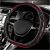 Car Steering Wheel Cover, 15 Inch Anti-Slip Steering Wheel Cover Protector with 3D Honeycomb Design, Universal Steering Wheel Covers for Cars Truck SUV, Car Accessories (Red)