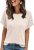 AUTOMET Women Shirts Summer Sweaters Regular Fit Short Sleeve Tunic Tops 2025 Dressy Casual Business Blouses