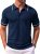 COOFANDY Men’s Knit Polo Shirts Casual Short Sleeve Button Down Shirts Crochet Classic Golf Polo Collared Shirts