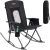 PORTAL Oversized Folding Rocking Camping Chair Portable Outdoor Rocker with High Back Hard Armrests Carry Bag, Supports 400 lbs, Mesh Back