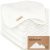 6-Pack Soft Baby Washcloths, Viscose from Bamboo – Kids, Newborn Bath Towels, Infant Shower, Toddler Reusable Face Towel, Gentle on Skin, Face Wash Cloths for Babies, 10×10 (White)