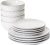 LE TAUCI Dinnerware Sets 12 PCS, Ceramic Plates and Bowls Set, Suit For Housewarming (10″ Dinner Plate + 8″ Salad Dish + 26 oz Cereal Bowl) x 4, Oven safe – Arctic White