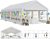 YITAHOME 16x32ft Heavy Duty Party Tent Outdoor Wedding Tent Canopy Event Shelters Upgraded Galvanized Steel Carport with Removable Sidewall Windows for Commercial and Parties, White