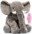 Homily Big Stuffed Elephant, Large Elephant Stuffed Animal, Giant Plush Animal Fluffy Toy for Girl Kids 24 INCH