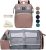 Diaper Bag Backpack with Changing Station: Pink Baby Toddler Bags for Girls Boys Women Large Big Travel Backpack Pañaleras Modernas Para Bebe Niña Newborn Essentials Mom Must Haves Baby Registry