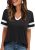 AUTOMET Women’s Short Sleeve V Neck T Shirts Trendy Casual Spring Tops Summer Fashion Tees Basic Clothes