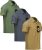 ZITY 3 Pack Mens Polo Shirt Short Sleeve Sports Performance Business Casual Golf Shirts for Men Collared Tactical T-Shirts