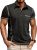 Men’s Casual Polo Shirts Classic Short Sleeve Basic Button T-Shirt Lightweight Cotton Golf Tops with Pocket