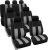 FH Group Three Row Striking Striped Full Set Car Seat Covers, Airbag Compatible & Split Ready – Universal Fit for Cars Trucks & SUVs Gray