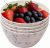 Bamboo Bowl Set of 4 – 6 Inch 20 oz Durable Deep Cereal and Snack Dishware for Kids and Toddlers – BPA Free, Dishwasher Safe, Lightweight Alternative to Plastic or Ceramic (Fleur Design)