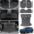 Floor Mats & Cargo Liners & Backrest Mat for 2025 2026 Chevy Equinox (Only Gas) & 2025 GMC Terrain, 4 Door Sill Guards, All Weather TPE Car Floor Mats, Trunk Liner for Chevrolet Equinox Accessories