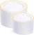 I00000 200 Pcs Gold Plastic Plates – Disposable Party Plates Include 100 Dinner Plate and 100 Elegant Dessert Plate Perfect for Party, Holiday, Wedding & Birthday