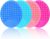 Silicone Facial Cleansing Brush – 4 Pack Face Scrubber & Exfoliator for Deep Cleaning, Soft Brush, Blackhead & Acne Pore Care