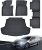 2024 2023 for Toyota Camry Floor Mats, 2022 2021 2020 2019 2018, TPE All Weather Protection Waterproof Anti-Slip Front & 2nd Seat & Rear Trunk Mat(Not Fit for Hybrid or AWD), Car Accessories