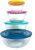 pyrex 100+ Years Glass Mixing Bowls 8-Piece Improved (Limited Edition) – Assorted Colors Lid – Colors May Vary