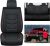 Nilight Car Seat Covers Custom Fit 2007-2024 Jeep Wrangler JK JL 4-Door Waterproof Leather Cushion Full Set with Split Bench 40/60 for Unlimited Sahara Rubicon Willys Chief Moab