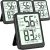 4-Pack Room Thermometer Indoor Hygrometer, Small Digital Temperature and Humidity Monitor Sensor, Temperature Humidity Gauge Meter for Home Baby Room, Plants, Pets – AAA Battery Included