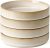 famiware Star 7.5″ Pasta Bowls Set, Salad Bowl Set of 4, Double Reactive Glaze, Stackable, Ideal for Your Friend for Housewarming, Festivals, Cappuccino White