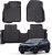 Auxko All Weather Floor Mats Fits for Honda CR-V 2023 2024 2025 (Include Hybrid) TPE Rubber Liners Accessory for Honda CRV 2023 2024 2025 Odorless Anti-Slip Mats Black