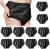 10 Pcs Adult Plastic Diaper Cover Pull-On Cover Plastic Pants Reusable Incontinence Waterproof Pants(Large,Black)