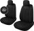 CAROMOP Car Seat Covers Premium 3D Air Mesh Cloth Front Set Washable and Breathable Automotive Vehicle Seat Covers for Cars Interior, Universal Fit for Cars, Sedans, Trucks, SUVs (Black)