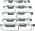 M MCIRCO 10-Pack Glass Food Storage Container with Lids, Airtight Glass Lunch Bento Boxes, Glass Meal Prep Container,Microwave, Oven, Freezer and Dishwasher Friendly