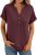 AUTOMET Women’s Short Sleeve Shirts Henley Dressy Casual Summer Tops 2025 Trendy Blouses Cute T-Shirts Outfits Clothes