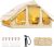 Inflatable Tents for Camping, Blow Up Tent with Hand Pump, Easy Setup Inflatable Hot Tent with Stove Jack, Waterproof Oxford Air Glamping Tents for Camping Adult 4-6 Person