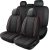 Car Seat Covers, Quilting Leather Seat Covers Full Set, Waterproof Faux Leather Automotive Seat Covers for Cars, Universal Car Seat Protectors Fit for Suvs,Trucks,Airbag Compatible (N4)