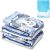 Littleforbig Adjustable Hook-and-Loop Fastener Closure Adult Printed Cloth Back Diaper 2 Pieces – Little Blue BabyFur (Large 36″-48″)
