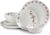 Cello Regal Collection 18 pc Dinnerware Set, Service for 6, Chip & Scratch Resistant, Lightweight Round Plates and Bowls Set, Microwave & Dishwasher safe, Opalware Dinner Set, Block Buster