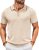 COOFANDY Men’s Knit Polo Shirts Short Sleeve Casual Button Golf Polo Shirts Collared T Shirt