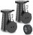 2-Pack 2025 Upgraded Collapsible Stool & Dual Carry Bag + Clips, Max 620lb Portable Folding Stool, Height Adjustable Retractable Telescopic Seat, Travel Chair, Foldable Camping Seat or Footrest
