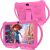 Kids Tablet 7 inch Android 12.0 for Toddler, 4GB RAM 32GB ROM Bluetooth IPS Screen Parental Control Dual Camera Shockproof Case for Educational Games, (1PCS, Rose Red)