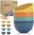 Wheat Straw Bowl Sets,8 PCS Unbreakable Cereal Bowl 26 OZ,Microwave and Dishwasher Safe Bowls,Bowl Sets for Camping and Picnic BPA Free Colorful Salad Bowls for Serving Soup,Oatmeal and Fruit Etcβ¦