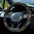Wildflower Car Steering Wheel Cover, Flower Car Accessory for Diverse Cars, Cute Floral Print Steering Wheel Cover Protector for Women, for Steering Wheel with a Diameter of 14.5″-15″ (Wildflower)