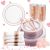 Liacere 350PCS Rose Gold Plastic Plates-Clear Rose Disposable Plates 50 Guests include 50 Dinner Plates,50 Salad Plates,50 Forks,50 Knives,50 Spoons,50 Cups,50 Napkins for Wedding&Party&Mother’s Day