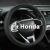 West Llama Customized Auto Car Steering Wheel Cover for Honda Accord Civic CR-V HR-V Pilot Fit Passport Odyssey 14.5-15inch(Black-Standard Size)