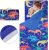 YCDTMY Toddler Nap Mat Thickened Extra Large 55‘’*29‘’ for 2-7 Years, Daycare Nap Mats with Removable Minky Blanket and Pillow, Preschool Kids Sleeping Bag Kindergarten Sleeping mat, Blue Dinosaur