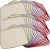 OsoCozy Unbleached Flannel Cloth Baby Wipes – Reusable & Washable Saves Money – 100% Cotton – Soft and Durable – Colorful Stitching – 8 x 8 inches – Three 15 Packs
